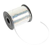 Homoyoyo Silver Holographic Decorative Ribbon Yards DIY Balloon String Party Wrapping Ribbon for Boxes Birthday Christmas Wedding and Home Decoration