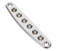 Homoyoyo Silver Metal Electric Guitar Saddle Bridge with Modern Metal Guitar Bridges Design, Offering Versatile Compatibility and Stable Performance for Frequent Players and Live