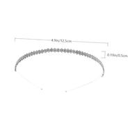 Homoyoyo Silver Rhinestone Headband for Women and Sparkly Hair Accessory with Chic Inlaid Crystals Elegant Hairband for Weddings Parties Banquets and Daily Wear