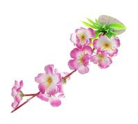 Homoyoyo Simulated Plum Blossom Sushi Plate Decorative Tray with Realistic Plant Figurine Sturdy and Practical Sashimi Dish Accessory for Sushi Serving and Kitchen Display