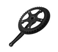 Homoyoyo Single Speed Bicycle Chainring Crankset Black Plastic Iron with Chain Guard 40t Square Taper for Mountain Bike Cycling City Commutes