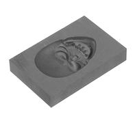 Homoyoyo Skull Graphite Ingot Mold - High Density Casting Mould for Metal Refining - Jewelry Making & Casting Durable Skull Shape Design for & Silver Melting