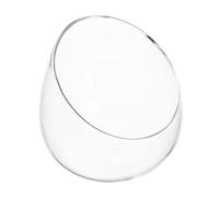 Homoyoyo Slanted Glass Ecological Bottle with Lid, Desktop Terrarium Planter for Succulent and Moss Micro Landscape, Indoor Glass Jar for Miniature Plant Decoration