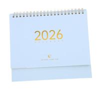 Homoyoyo Small Desktop Calendar Standing Daily Planner with Habit Tracker for Office Desk Date Display and Schedule Organizer Versatile Desktop Ornament for Management and Motivation