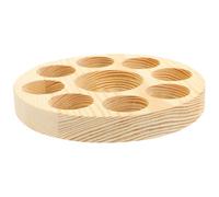 Homoyoyo Small Essential Oil Bottle Tray Organizer with Slots Stable Flat Bottom Glass Holder for Essential Oils Perfume and Massage Bottles Compact Storage Display Stand
