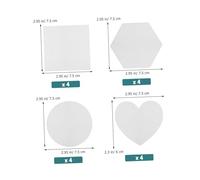 Homoyoyo Small Magnetic Canvas Panels for Painting Multifunctional Flat Boards for Fridge Whiteboard Surfaces Creative Decorative Art and Note-Taking in Home Office School Use