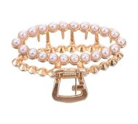 Homoyoyo Small Pearl Rhinestone Hair Claw Clips Metal Non-slip Decorative Hair Accessories for Women and Suitable for Thick Thin Curly Hairstyles and Stylish