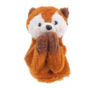 Homoyoyo Small Squirrel Hand Puppet with Sound and Movable Mouth Plush Animal Puppet for Interactive Storytelling and Early Education Games