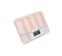 Homoyoyo Smart Electronic Pill Box with Timed Reminder Capacity Medicine Storage Case for Elderly Patients Portable Plastic Organizer with Alarm and Display Compact Design for Daily