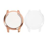 Homoyoyo Smartwatch Protection Case and Screen Tpu Shell Compatible with Garmin Venu2s, 2pcs and Rose Gold Electroplated Covers for Daily Wear and Sports Use