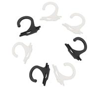 Homoyoyo Sock Display Hooks and Plastic Sock Hangers Set 400pcs and Black Sturdy Utility Hooks for Home Storage and