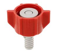 Homoyoyo Soda Water Machine Bib Adapter 3/8" Barb Plastic Bag Connector Replacement Red Connector for Carbonated Drink Dispenser Compatible with Soda Maker Accessories