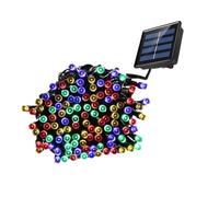 Homoyoyo Solar LED String Lights Outdoor LED Beads Multi Color Decorative Lamps for Garden Tree Patio Lawn Eco Friendly Solar Powered Fairy Lighting for Weddings Parties Christmas