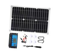 Homoyoyo Solar Panel Kit with Charge Controller for Boats and Rvs Dual USB Portable Solar Charger with Overcurrent Circuit Protection Efficient Battery Maintainer for Yachts and Outdoor Use