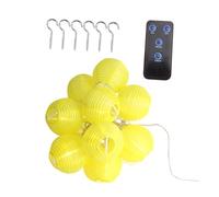 Homoyoyo Solar Powered Warm White Lantern String Light Nylon Outdoor Patio Lamp Energy Saving Eco Friendly Garden Decoration LED String for Home and Party Lighting