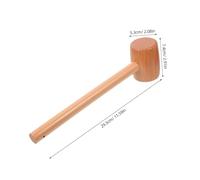 Homoyoyo Solid Wood Crab Seafood Mallet Mini Hammer for Ergonomic Handle Multi Functional Wooden for Shell Cracking Leather and Jewelry Craft Enhances Hand Eye Coordination and Creativity