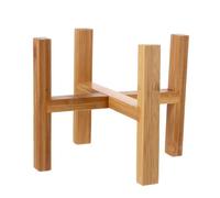 Homoyoyo Solid Wood Potted Plant Stand with Four Legs Flowerpot Rack for Indoor Outdoor Garden Simple Strong Structure for Displaying Plants Patio Balcony Office