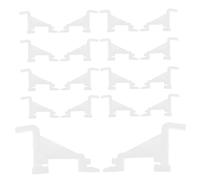 Homoyoyo Space-saving Fridge Organizers 20pcs Plastic Divider Clips for Fridge Freezer Cooler Shelves