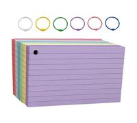 Homoyoyo Speech Cards Memo Pad 3.5x2.5 Inch Easy to Carry Smooth Writing Thickened Paper with Binder Ring for Home Daily Work Students and Teachers