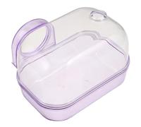 Homoyoyo Splashproof Hamster Sand Bath Container with Advanced Splash Guard Camera-shaped Small Animal Shower Tub and Dual-use Pet Washroom for Chinchilla and Gerbil