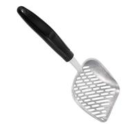 Homoyoyo Stainless Steel Cat Litter Scoop Wide Mouth Design for Easy Waste Cleaning Pet Tool for Types of Litter Suitable for Cat Owners White
