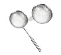 Homoyoyo Stainless Steel Colander Spoon for Kitchen Cooking Hot Pot Strainer with Firm Handle Easy Drainage for Soup French Fries Dumplings Dishwasher Safe