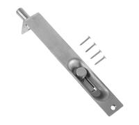 Homoyoyo Stainless Steel Double Door Flush Bolt Lock Concealed Lever Type Latches for French Double Doors Easy Installation with Screws Enhanced Security for Home Family Privacy