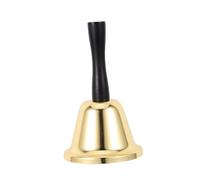 Homoyoyo Stainless Steel Hand Bell with Wooden Handle Clear Loud Ringing Sound Classic Call Bell for Events Weddings Schools Hotels and Restaurant Service Elegant Finish