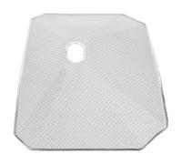 Homoyoyo Stainless Steel Hood Square Shape Range Filter Replacement with Dual-layer Construction Easy to Maintain and Clean, Captures Grease and Smoke Particles for Kitchen Extractor Fan