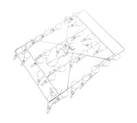 Homoyoyo Stainless Steel Multi-purpose Socks Clip Hanger with Strong Clips Windproof Laundry Drying Rack for Socks Hats Underwear and Clothes Indoor Outdoor Use