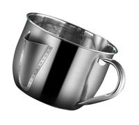 Homoyoyo Stainless Steel Oil Filter Pot Grease Separator Container Kitchen Soup Pot Food Grade Cooking Grease Oil Can for Home Use