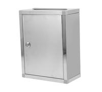 Homoyoyo Stainless Steel Public Complain Box Large Wall-mounted Letter Collection Container for Fundraising Suggestions Raffles Secure and Practical for Classrooms and Public Spaces