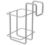 Homoyoyo Stainless Steel Wall Mounted Cup Hanger Rack for Toothbrush Cups | Silver Finish, 8.5x6cm Inner Size, Hook Design, Corrosion Resistance, for Small Spaces