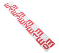 Homoyoyo Stainless Steel Water Level Indicator Luminous Reflective Scale Enamel-coated Surface Smooth Finish Professional Use for River Pond Hydrological Measurement