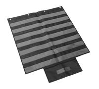 Homoyoyo Standard Pocket Chart with Multiple Storage Pockets for Classroom Word Cards and Sentence Strips Black Hanging Organizer for Efficient School Supplies Management and Teaching