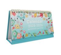 Homoyoyo Standing Flip Desktop Calendar Month English Layout Compact Month Date Week Display for Office Home School Planning and Decoration