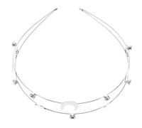 Homoyoyo Star and Moon Headband Sun and Moon Headband Unique Design Zinc Alloy Comfortable Fit Versatile Wear Women Special Event Festivals