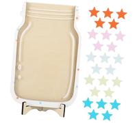 Homoyoyo Star Reward Jar with Tokens Classroom Incentive and Teacher Reward Tool for Behavior Motivation Safe Smooth Design for Home School Training and Student Engagement