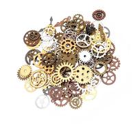 Homoyoyo Steampunk Gear Accessories DIY Material Pack, Mixed Punk Style Handicraft Charms for Jewelry Making, 1 Bag Craft Supply for Beading and Handmade Decoration