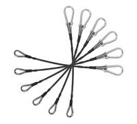 Homoyoyo Steel Cable Rope Attachments Suitable for Strength Training and Targeting Multiple Muscle Groups 6pcs for Gym Pulley Systems for Home Workout and Travel Fitness Routines