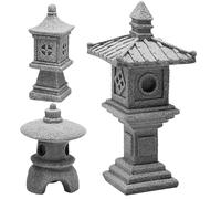 Homoyoyo Stone Pagoda Statue Landscape Decor, Miniature Bonsai | Lightweight, Delicate Details, Landscaping Ornament, for House and Home, Beautiful Elegant Creative Style
