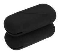 Homoyoyo Storage Box 2pcs Set Black Silicone Case Carrier Practical Portable Holder for Women’s Period Care and Hygiene Daily Use