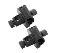 Homoyoyo Sturdy Adjustable Rack Adapter Cross Bar Clamps, 2Pcs Microphone Clip Buckles for Photography and Gaming Microphone Setups, Compatible 15Mm to 19Mm Poles