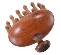Homoyoyo Sturdy Wooden Scalp Massage Brush Manual Head Massager Tool for Improved Flow and Hair Care Versatile Use at Home Office Travel Promotes Healthy Hair Roots and Scalp Circulation