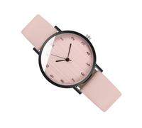Homoyoyo Stylish Leather Strap Quartz Watch for Women with Wood Grain Dial and Precise Time Keeping, Elegant and Classic Simple Style Wrist Watch Suitable for School and Party