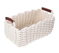 Homoyoyo Stylish Woven Storage Basket Space-saver Enhance Your Home Decor for Cosmetics Books Office Supplies