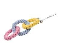 Homoyoyo Sugar Glider Cage Hanging Three- Climbing Rope for Small Pets Stress Interactive Hamster Bird Cage Accessories Safe Cloth Material Random Color