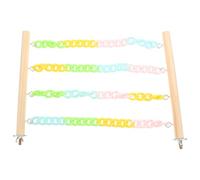 Homoyoyo Sugar Glider Climbing Chain Swing Wood Abs Sturdy Materials Comfortable Resting Space Small Pets Cage Accessory