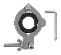 Homoyoyo Table Heavy Duty Clamp Aluminium Alloy Versatile Bracket for Precise Drilling and Suitable for Drilling Holes, Silver Grinder Holder for Art Projects and Collectible Models,