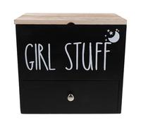 Homoyoyo Tampon Storage Box for Bathroom Decor Wooden Tampons Organizer for Girl Stuff Swab Storage Box Lid Feminine Product Organizer for Bathroom Containers